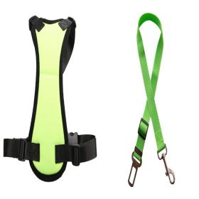 Car Seat Belts For Dogs (Option: Green-XL)
