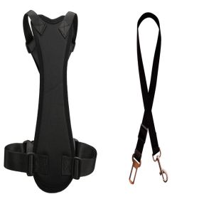 Car Seat Belts For Dogs (Option: Black-XL)