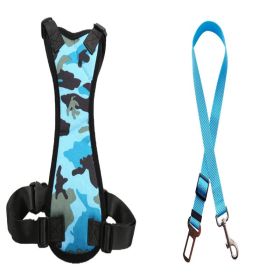 Car Seat Belts For Dogs (Option: Blue-XL)
